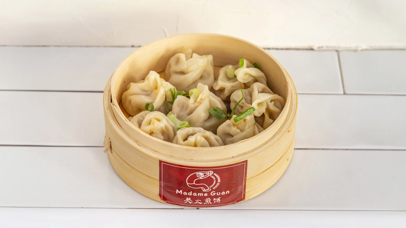 Huit xiao long bao vapeur, la portion complète